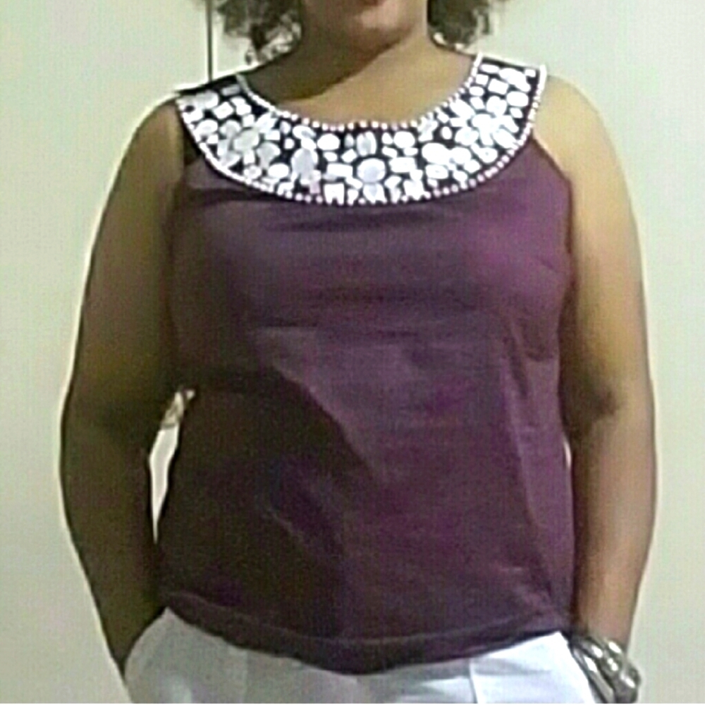 Purple Sleeveless Top